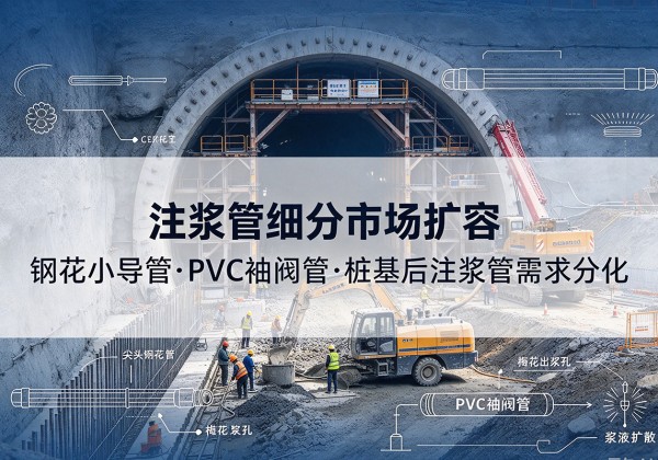 姚安注浆管细分市场扩容，隧道钢花小导管、PVC 袖阀管、桩基后注浆管需求分化